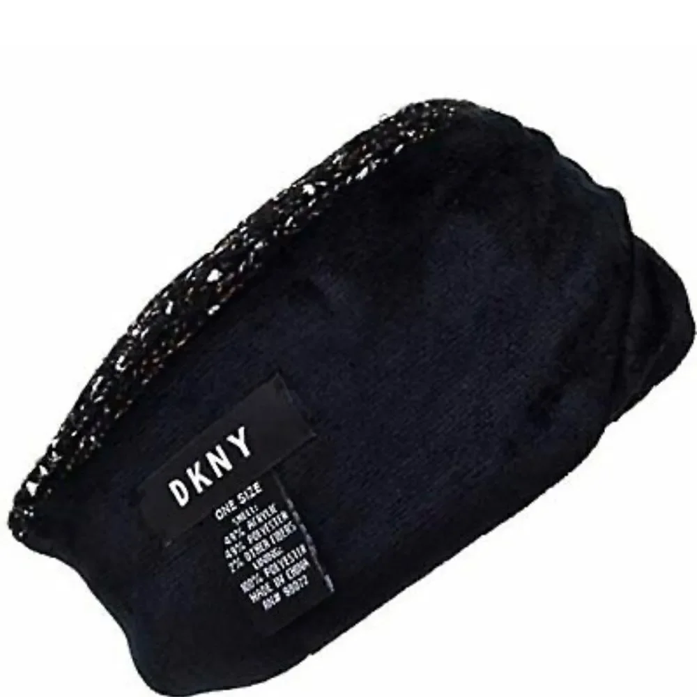 NWT DKNY cross knitted headband Ivory one size